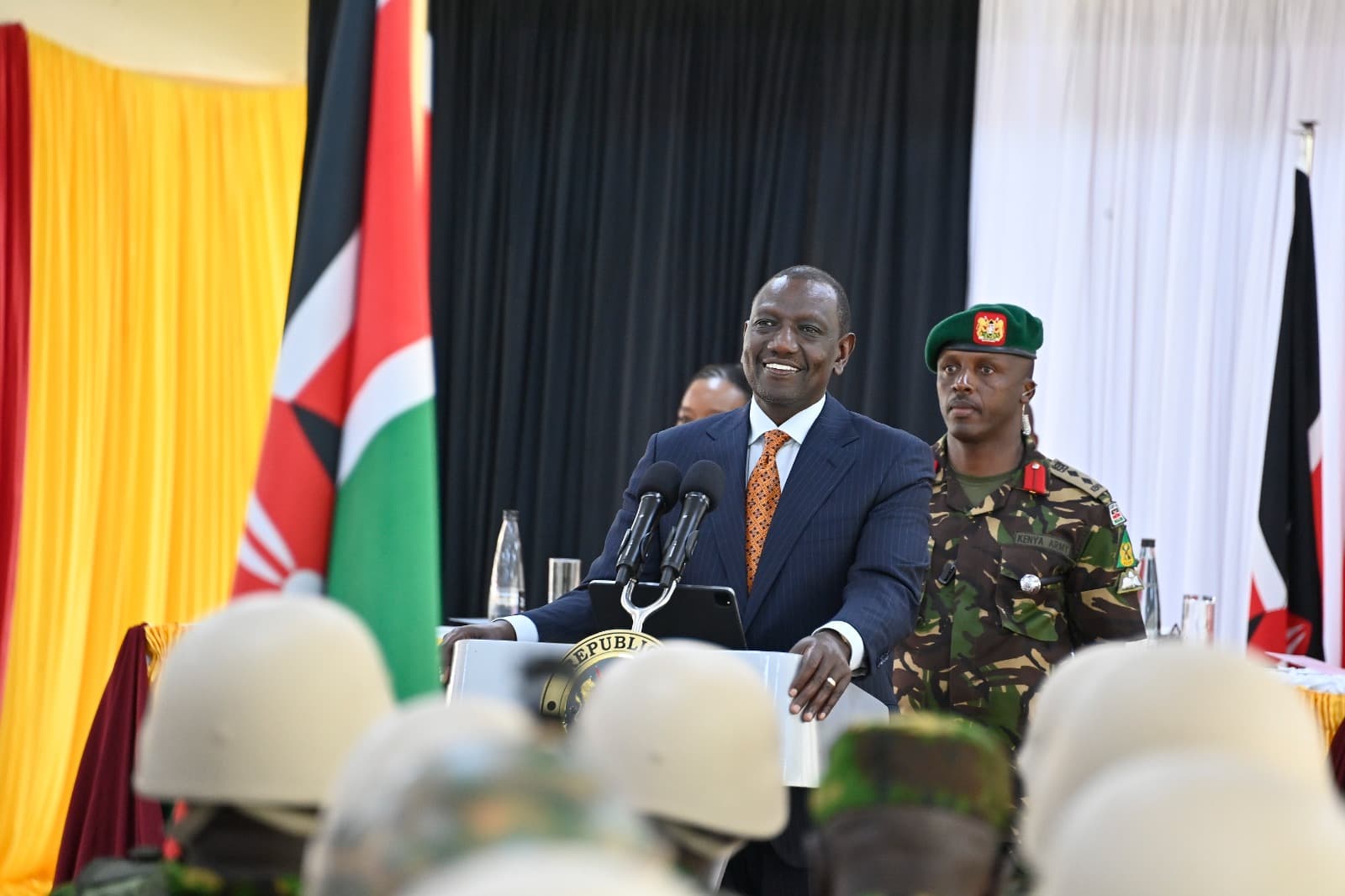 肯亞總統魯托批評抗議者的犯罪行為危害國家安全。(翻攝自@WilliamsRuto X)