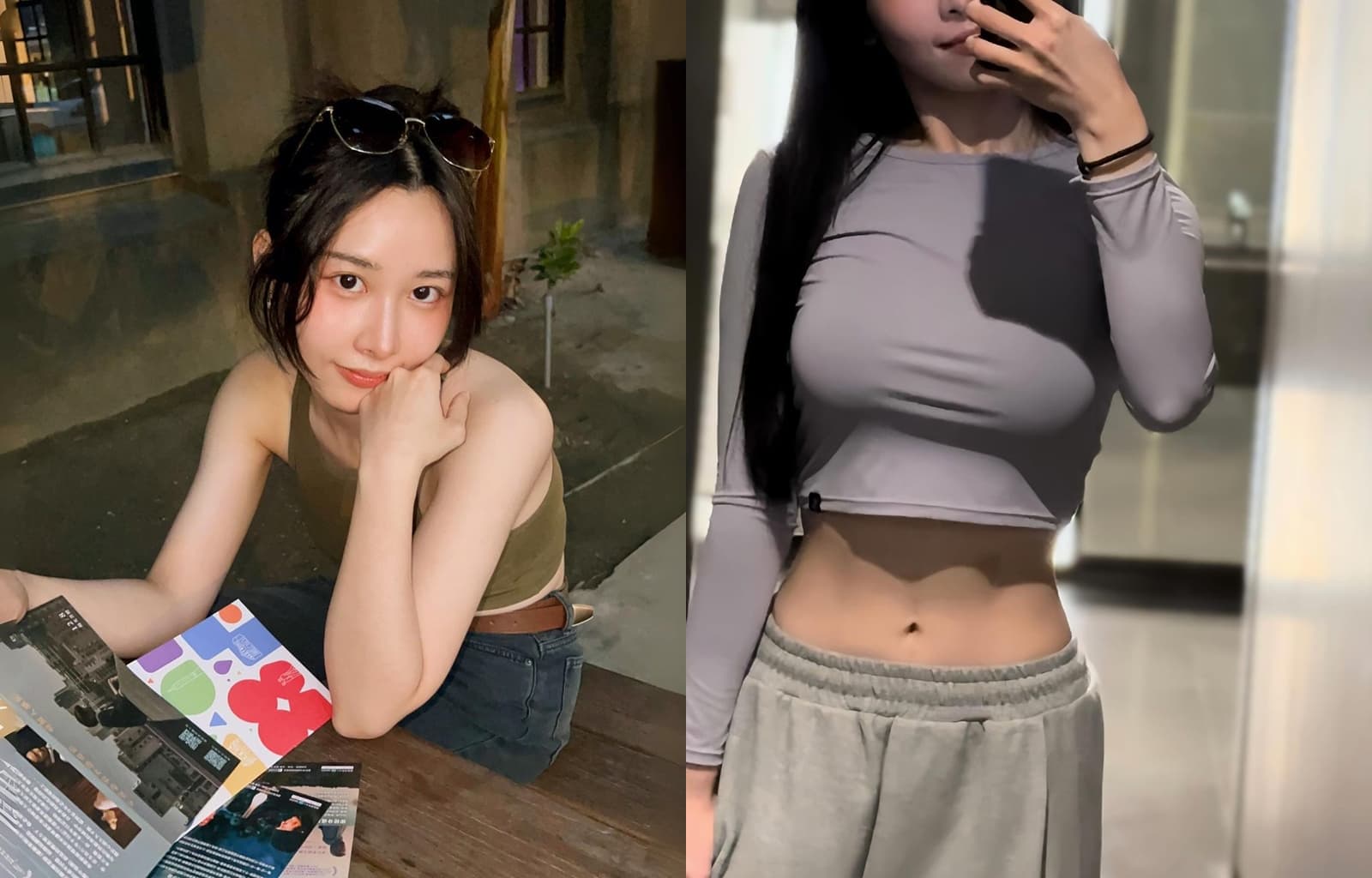 這名女警有健身習慣,清純外表搭上腹肌線條,迷倒大批網友。(翻攝自Instagram@w03w2328)