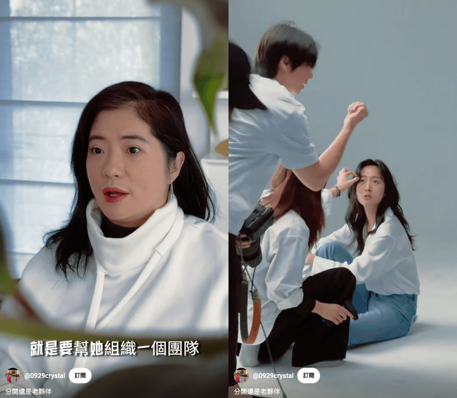 蔡牧霏即將進軍演藝圈,于小惠特地飛回台灣當女兒最佳推手。(翻攝於小惠YouTube)