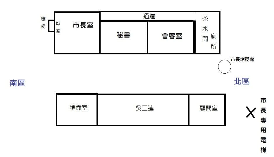 游淑慧說市長室所在的配置也就是公家機關配置,單純不神祕。(翻攝自游淑慧 台北市議員臉書)