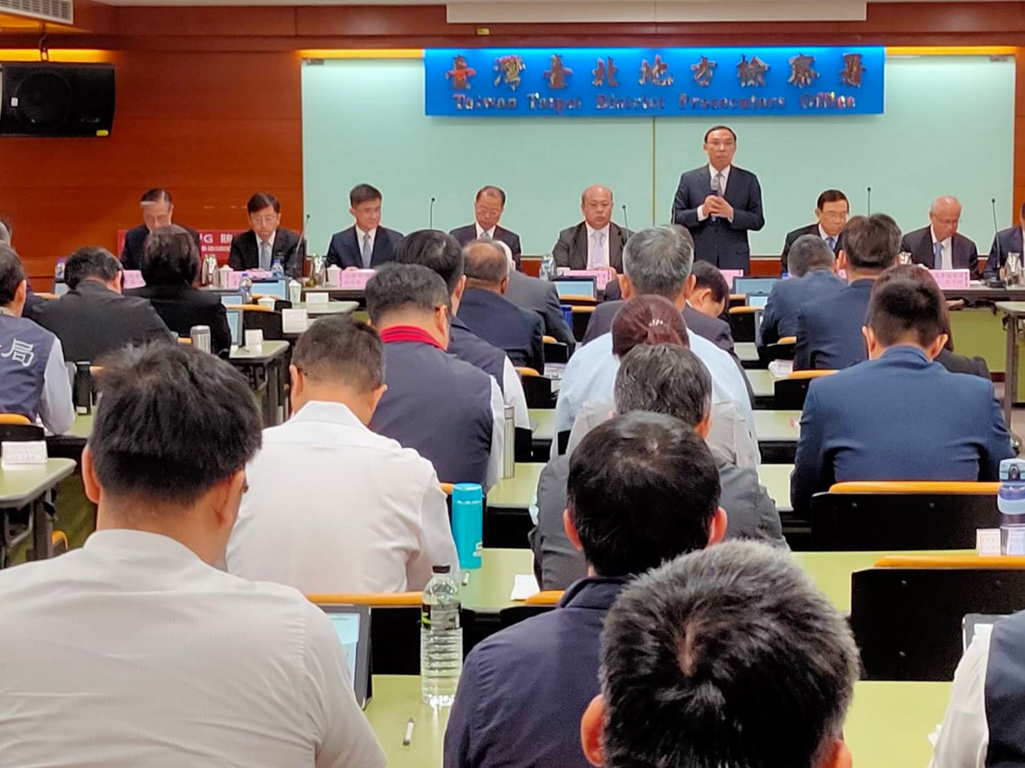 法務部長蔡清祥蒞臨選舉查察座談會。(最高檢提供)