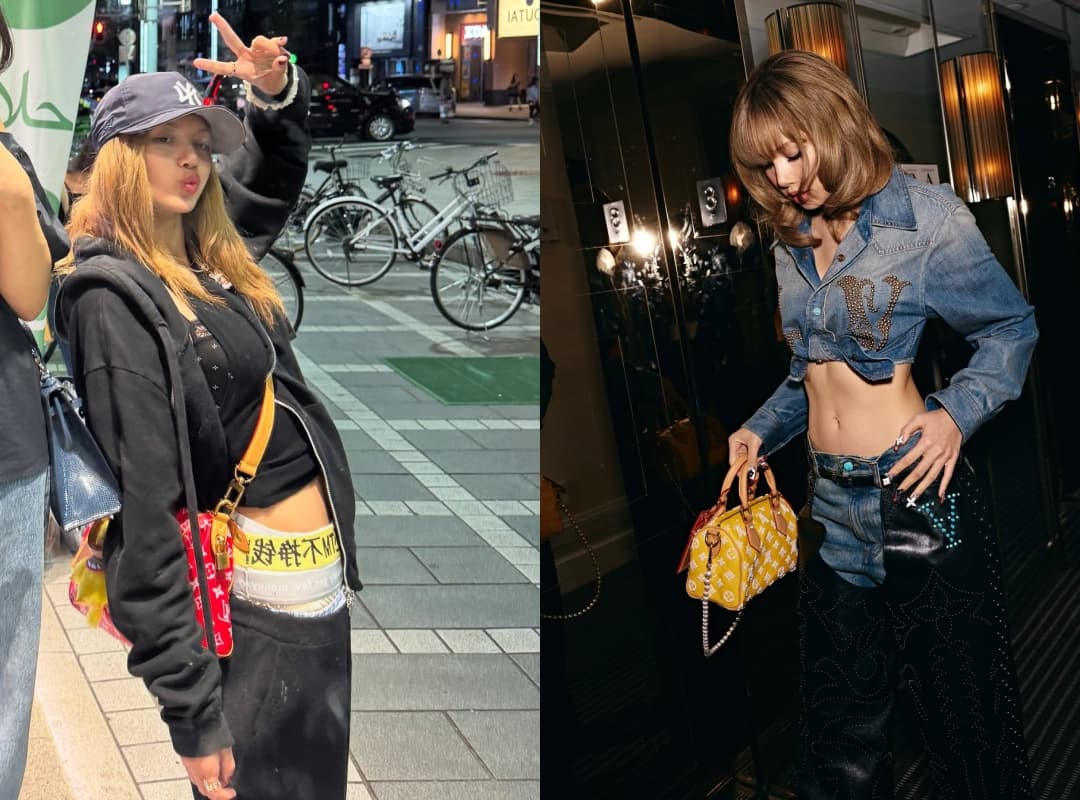 Lisa也有兩款不同顏色的Speedy P9包款。(路易威登提供)