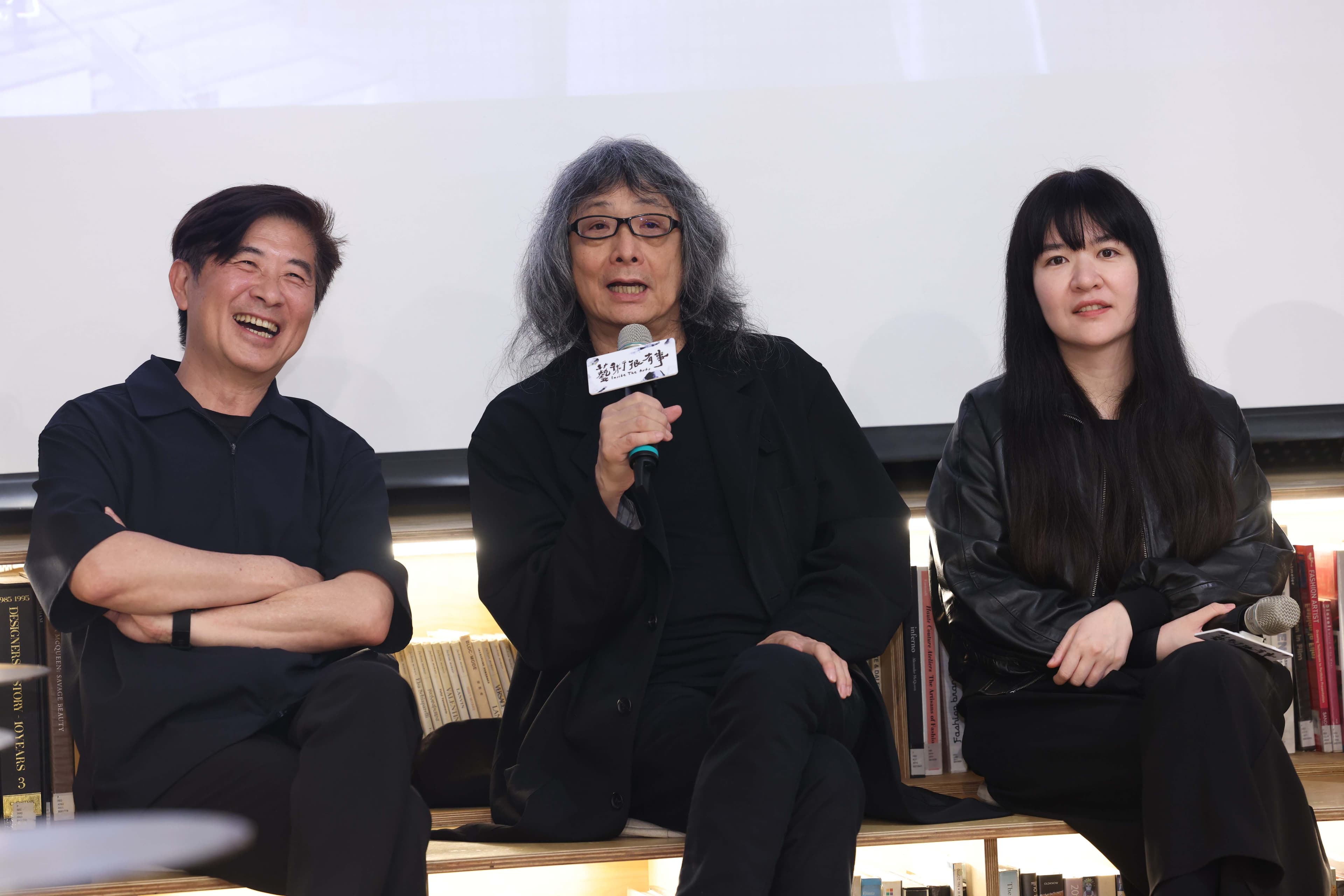 建築師張基義(左起)、簡學義、曾令理共同出席特映,幽默分享許多公共建設背後罕為人知的故事。(公視提供)