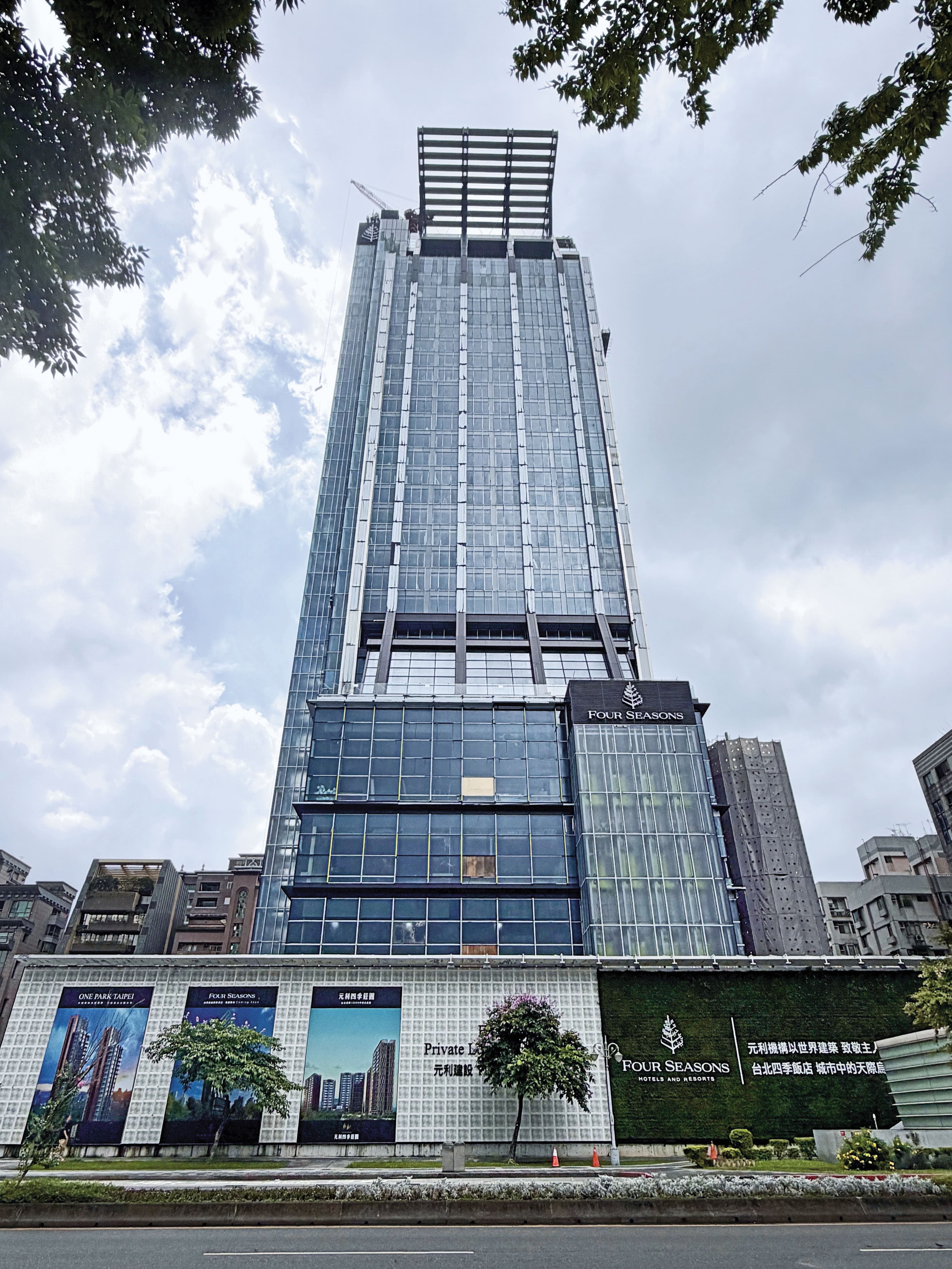 林敏雄也是元利建設董事長,與四季飯店合作,將於明年開幕。
