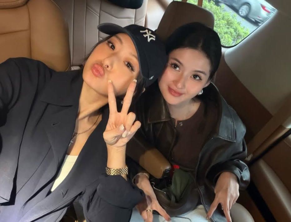 廖思惟(右)跟媽媽孫芸芸長得很像。(翻攝trinityliao IG)