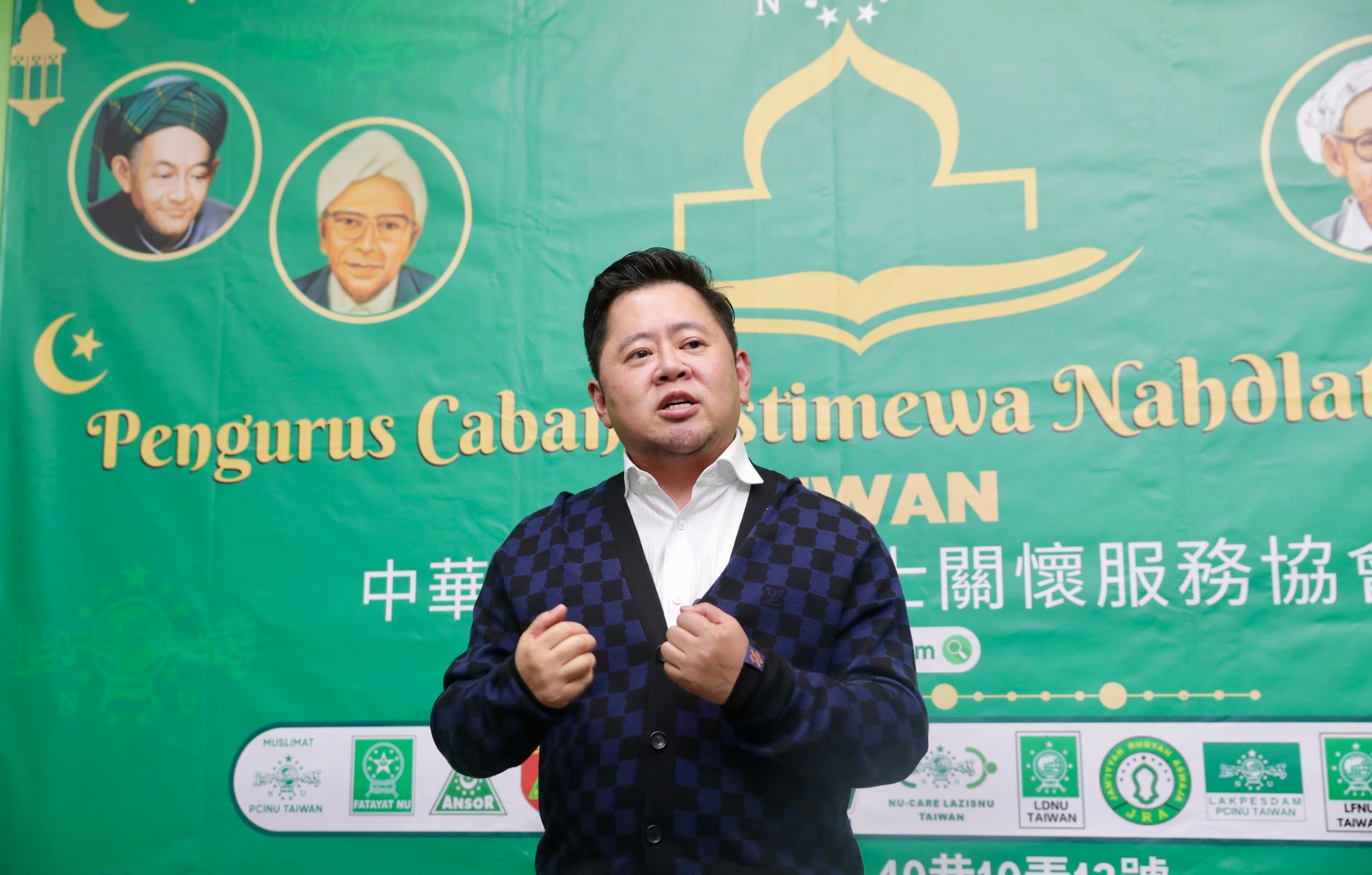 石原智博表示,在台印尼移工有任何困難或需要,NU和NETO會全力相助。(攝影組)