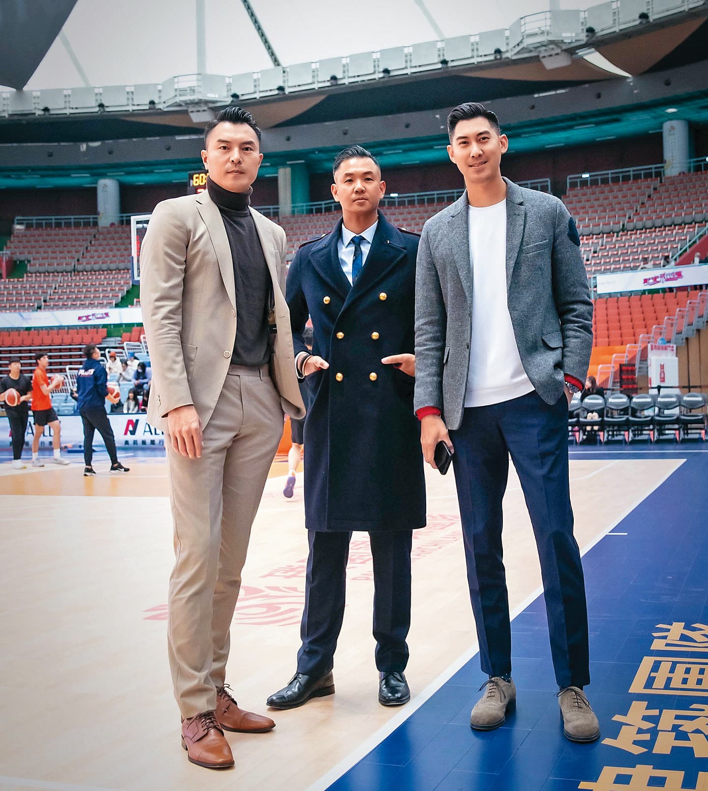 黑人(中)現擔任P. LEAGUE+副會長,視籃球為一生志業。(翻攝自陳建州IG)
