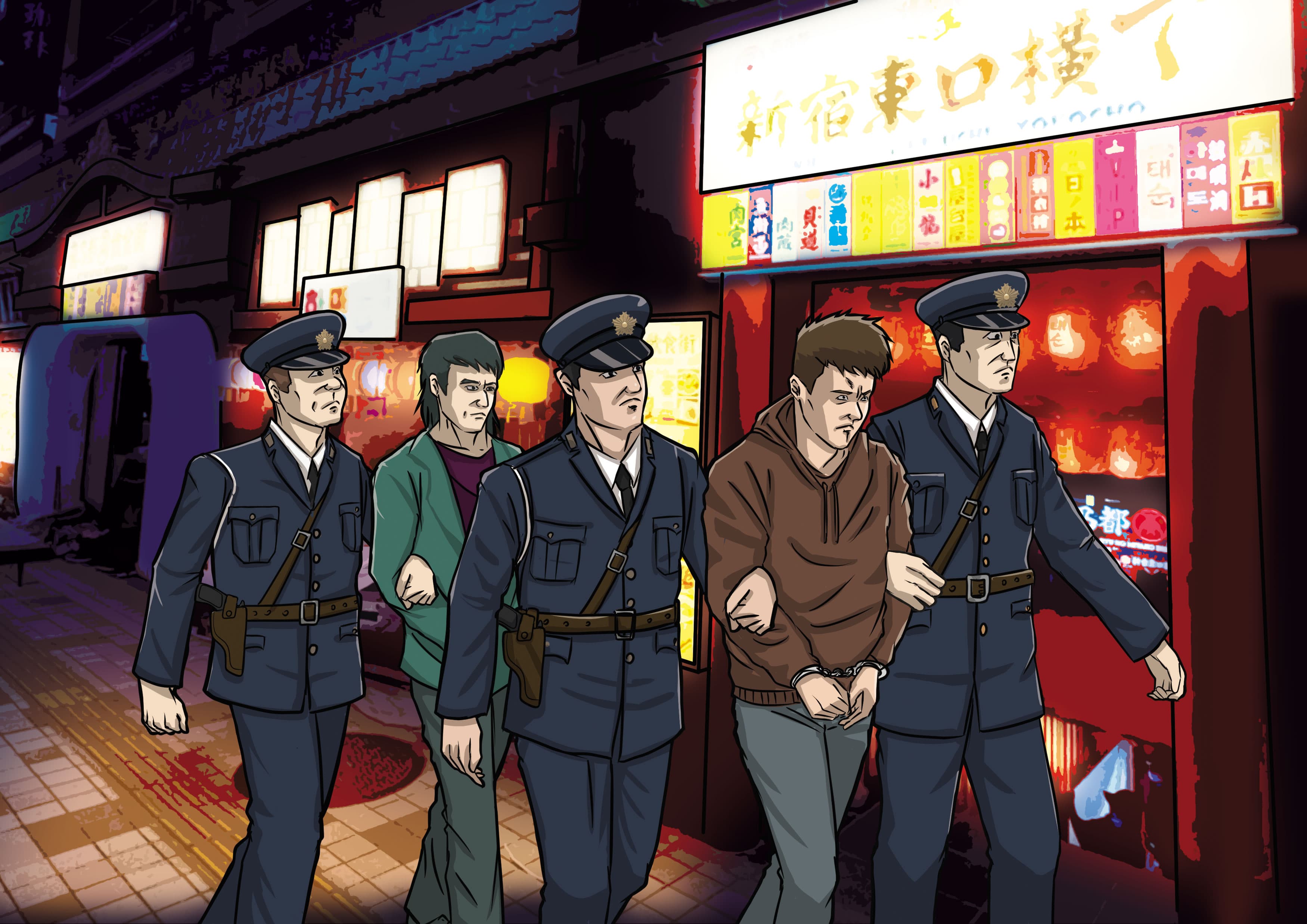 劉煥榮從菲律賓逃往日本,卻因日本警方查緝毒品案,在東京新宿被捕。
