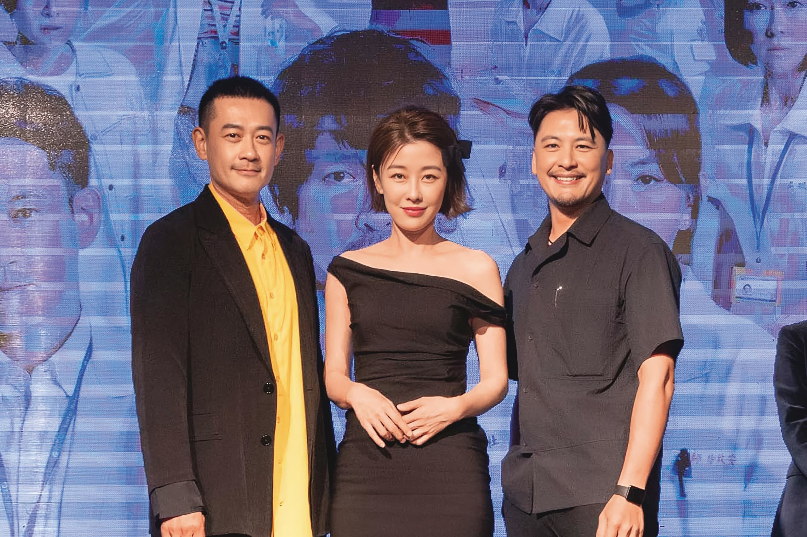 Duncan(右)近年出現在螢光幕的時間變少,圖為《生命捕手》劇宣,他與李維維(中)、 柯叔元(左)同台。(翻攝自生命捕手臉書)