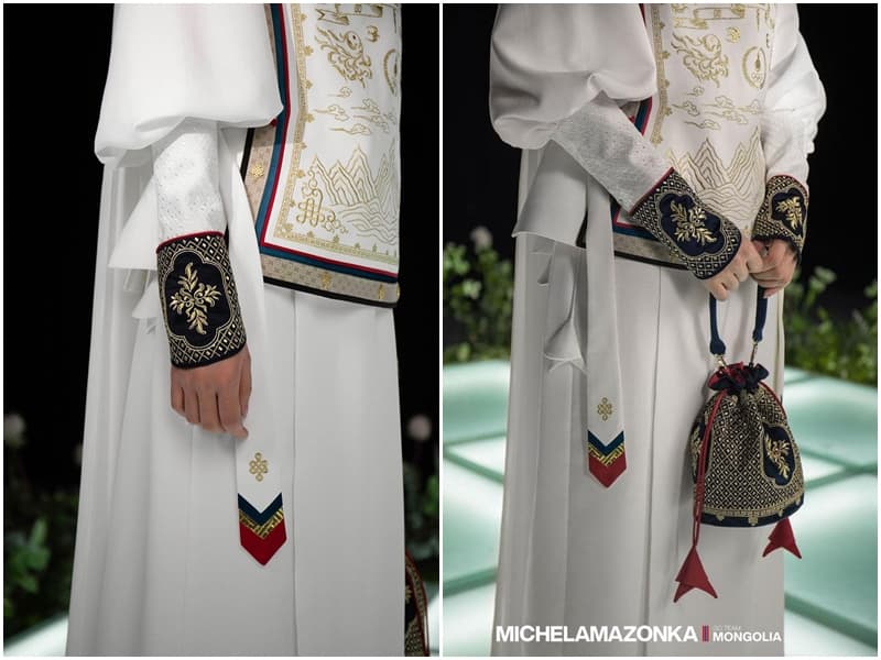 服裝品牌Michel & Amazonka花費3個多月的時間精心製作蒙古代表隊服。(翻攝自Монголын Үндэсний Олимпын Хороо - MNOC臉書)