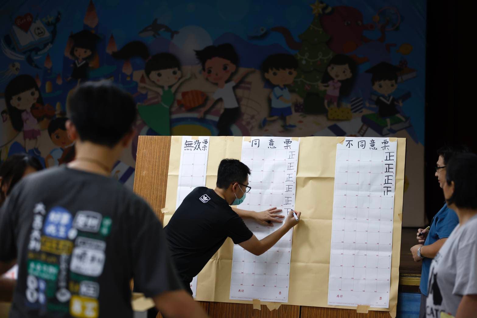 「不同意票」一路遙遙領先。