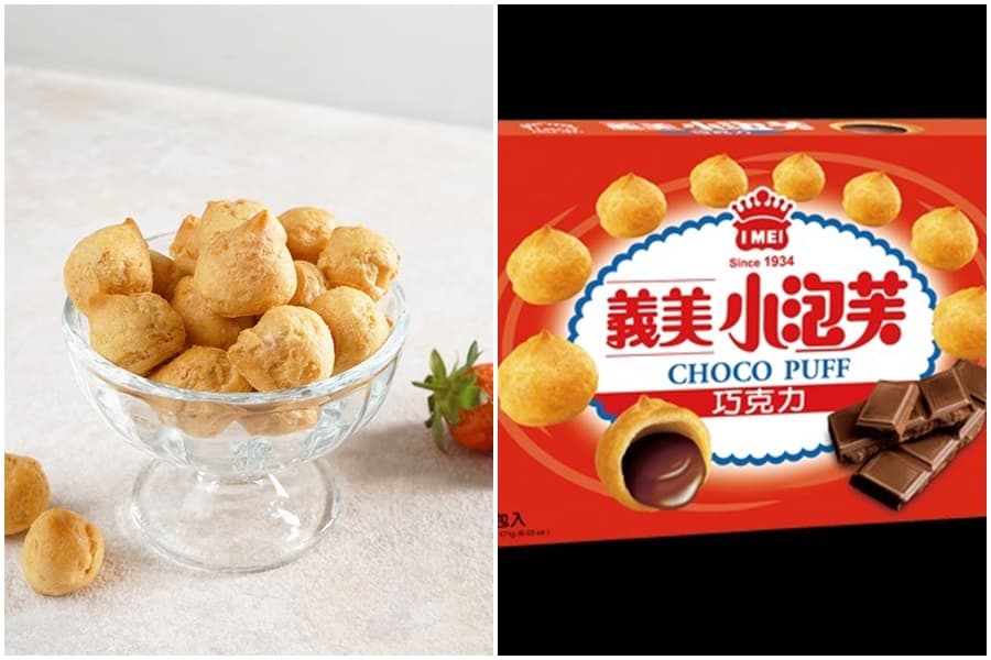 台灣義美泡芙在韓國爆紅。(翻攝自義美泡芙官網)