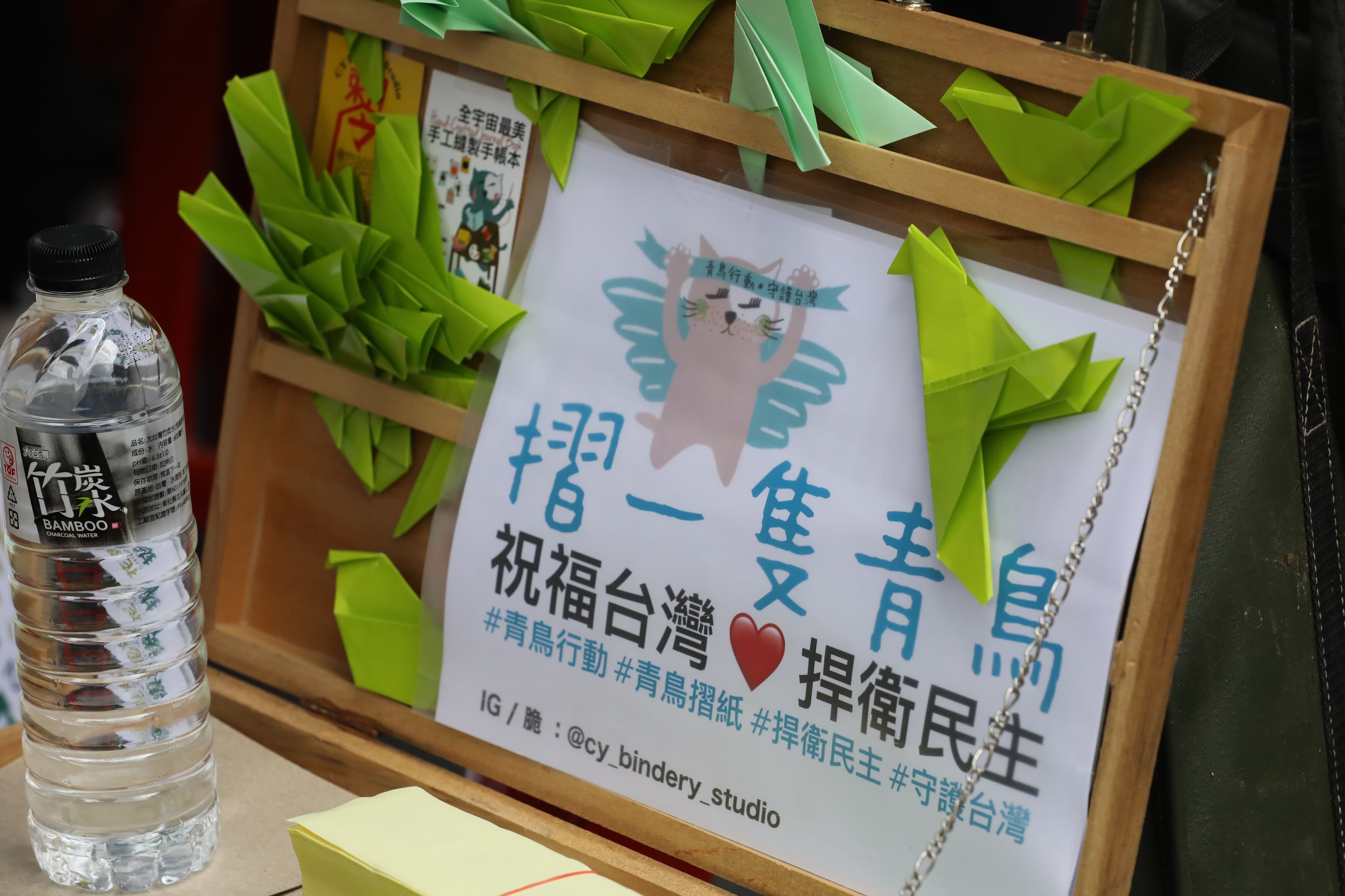 政院提出的國會改革修法覆議案遭到否決,立院外的青鳥行動仍在進行。