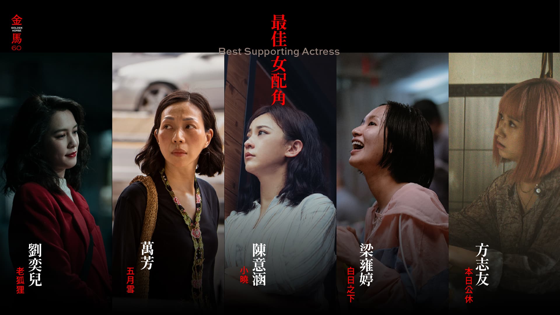 最佳女配角入圍名單出爐。(翻攝自金馬影展 TGHFF臉書)