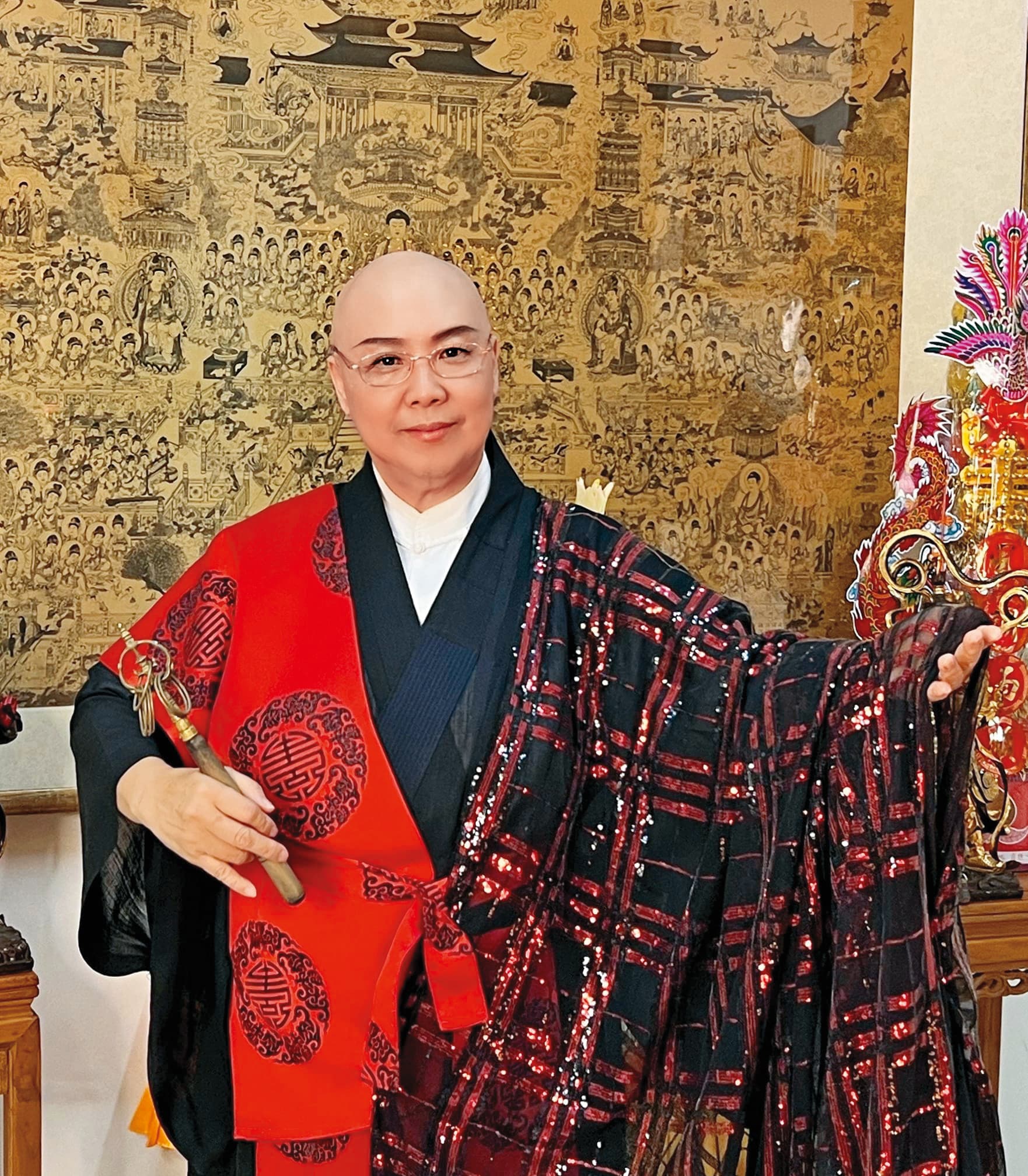 恆述法師過去被爆欠下3,000萬高利貸,今年傳已到中國大陸。(翻攝自恆述法師臉書)