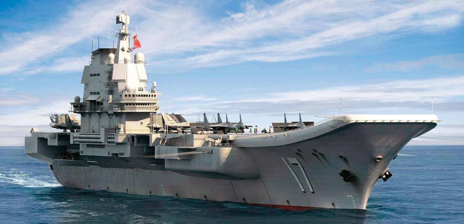 中國航空母艦山東號今年9月出巡,軍情局事前並未掌握。(翻攝微博)