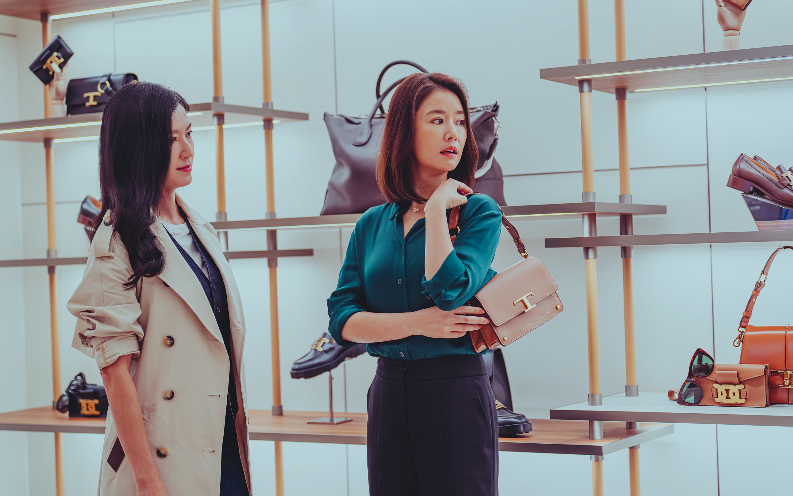 林熙蕾、林心如友情20年,首度合作在Netflix《此時此刻》譜青春純愛。(Netflix提供)