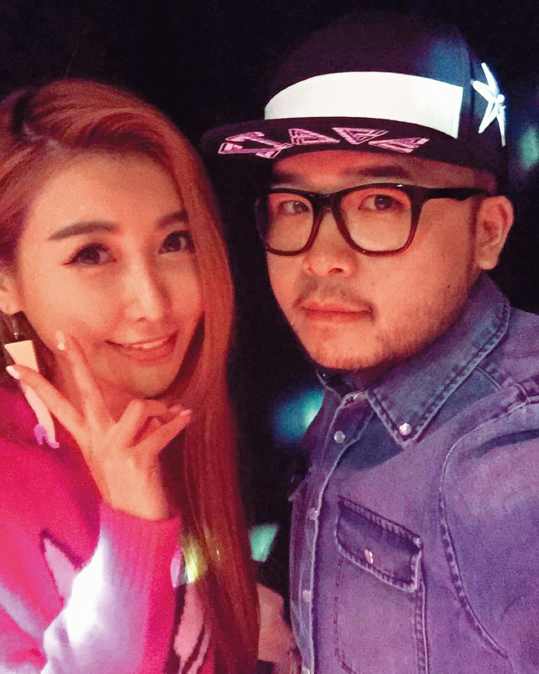 愷樂(左)曾與「Party Boys」的山姆(右)傳出交往,男方一直對她有意思,還被偷拍過約會。(翻攝自愷樂IG)